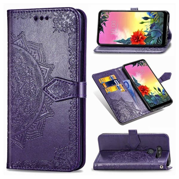 Mandala LG K50S Flip case - Lilla Purple