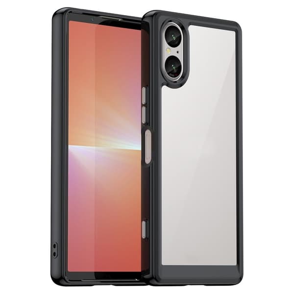 Sony Xperia 5 V älykäs akryylikansi - Musta Black