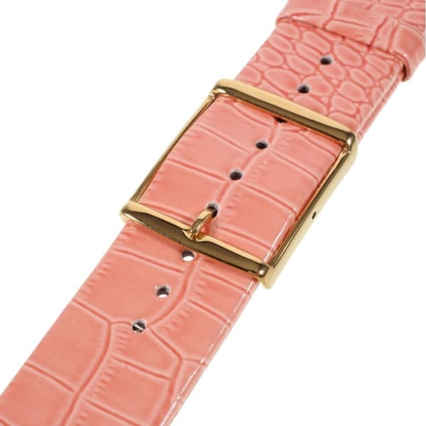 Apple Watch 44mm kellonhihna aidosta nahasta - Oranssi Orange