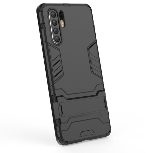 Huawei P30 Pro hybrid kickstand etui - Sort Black