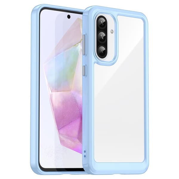 Samsung Galaxy A36 smart akryl cover - Blå Blue