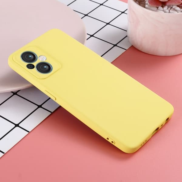 Matte Liquid OnePlus Nord N20 5G silikone cover - Gul Yellow
