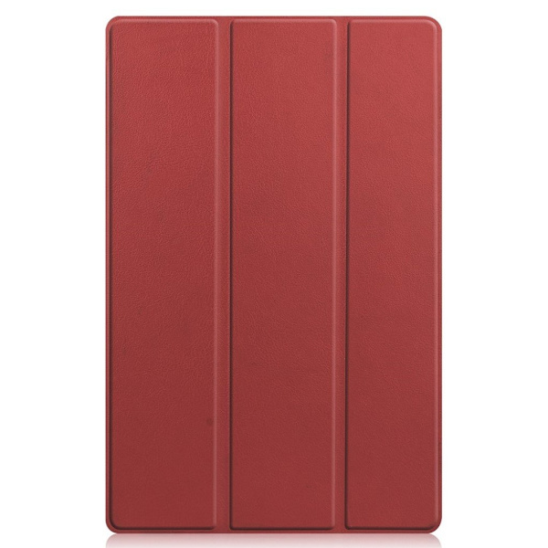 Lenovo Tab P11 tri-fold läderfodral - Vinröd Röd