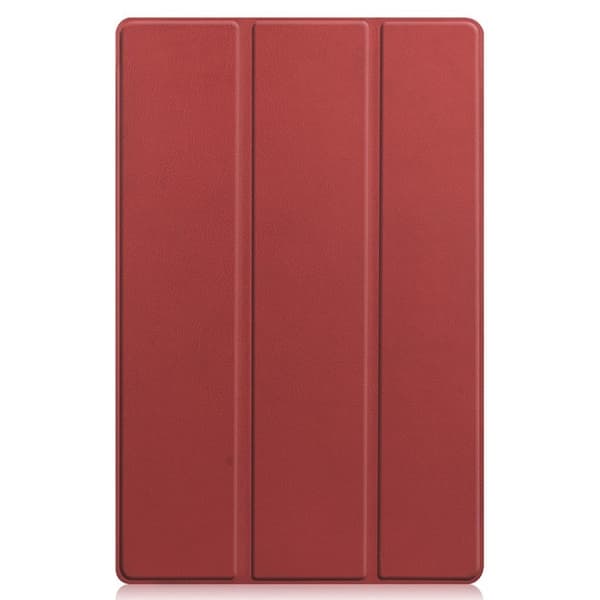 Lenovo Tab P11 Trippelt Lær Flippetui - Vinrød Red