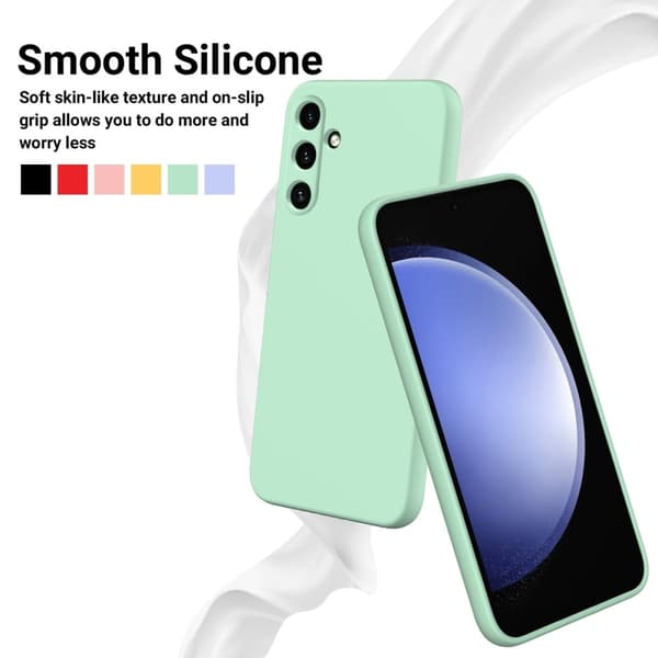 Matte Liquid Samsung Galaxy M15 silikone cover - Grøn Green