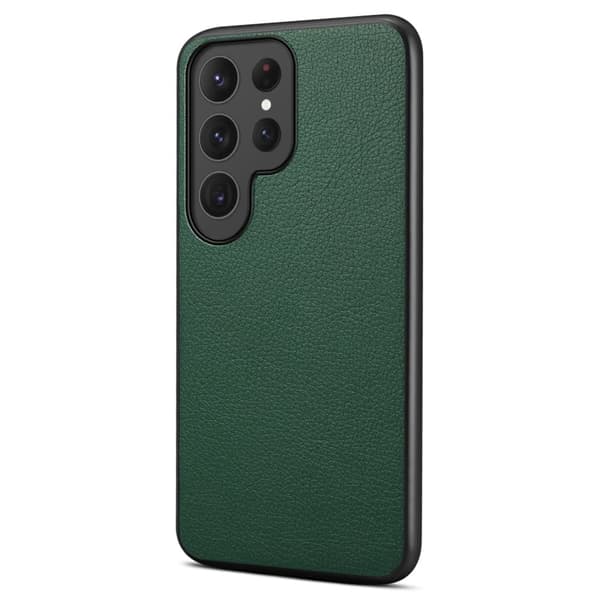 Mat og elegant tekstureret Samsung Galaxy S23 Ultra cover - Grøn Green