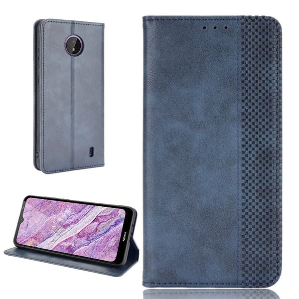 Bofink Vintage Nokia C10 / C20 Nahkakotelo - Sininen Blue