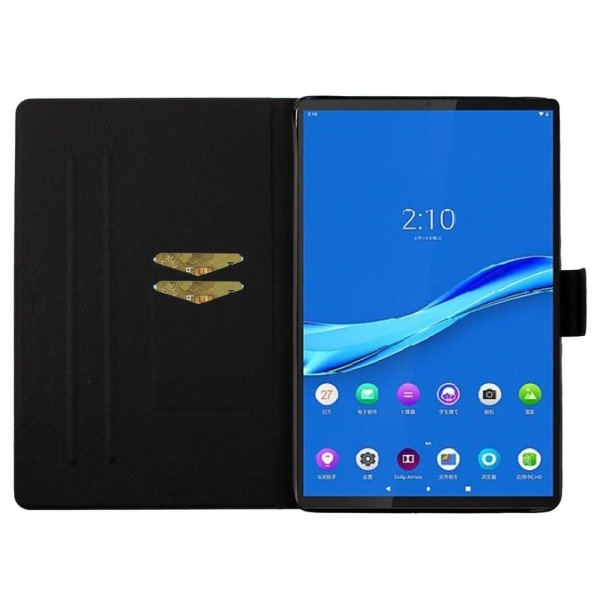 Samsung Galaxy Tab A8 10.5 (2021) læderetui med cool mønster - Gylden Drømmefanger Multicolor