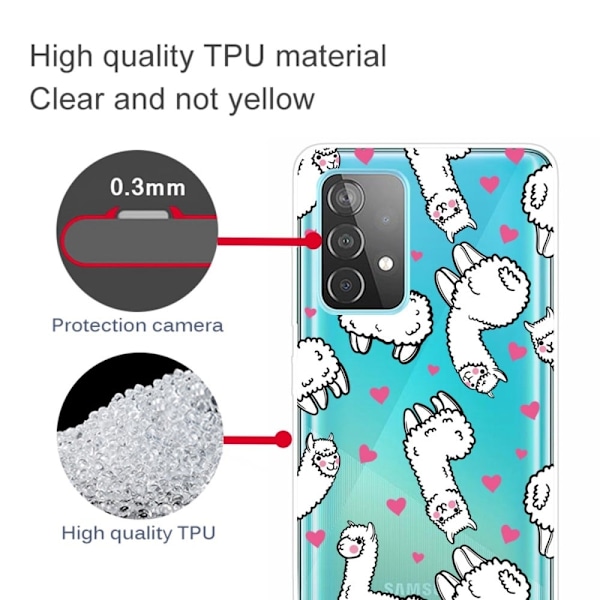 Deco Samsung Galaxy A23 skal - Alpackor Vit
