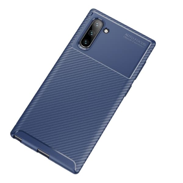 Carbon Shield Samsung Galaxy Note 10 Etui - Blå Blue