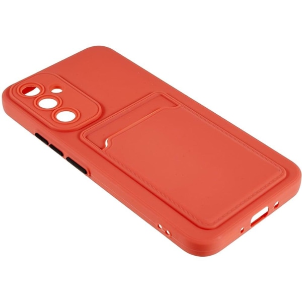 Cover med Kortholder til Samsung Galaxy A54 - Coral Orange