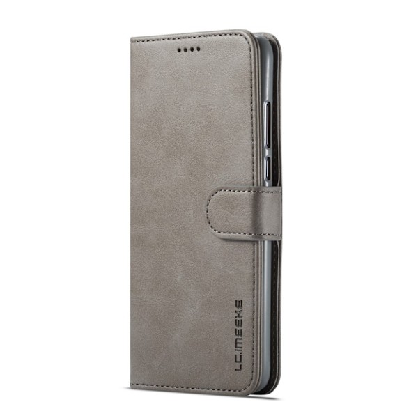 LC.Imeeke läder Huawei P30 Lite fodral - Silver/Grå Silvergrå