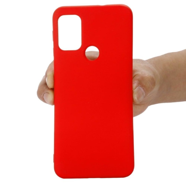Matt Motorola Moto G20 skal av flytande silikon - Röd Röd