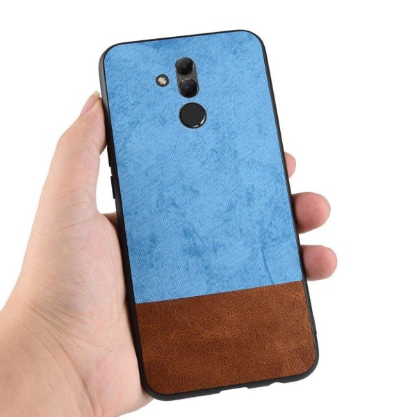 Huawei Mate 20 Lite kestävä kaksisävyinen muovi ja synteetti nah Blue