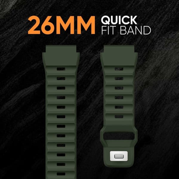 Silikonerem til Garmin Quickfit 26mm / Fenix 7X Pro / Fenix 7X udskiftningsurrem - Grå Silver grey