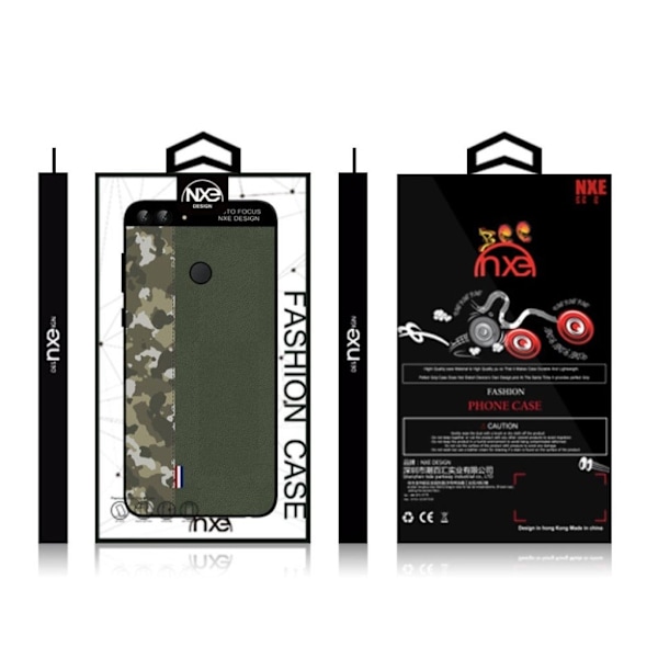 NXE Huawei P Smart kamouflage mønstret etui - Armygrøn Kamouflage / Grøn Green