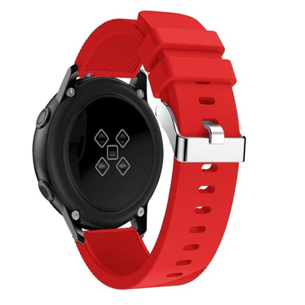 Samsung Galaxy Watch Active 20mm silikoninen ranneke - Punainen Red