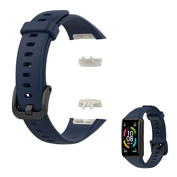 Honor Band 6 silikone urrem - Midnatsblå Blue