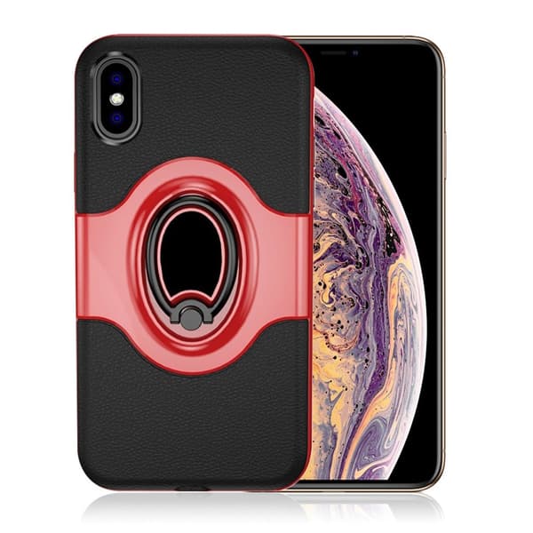 iPhone 9 Plus beskyttende cover af hybridmateriale - Rød Red