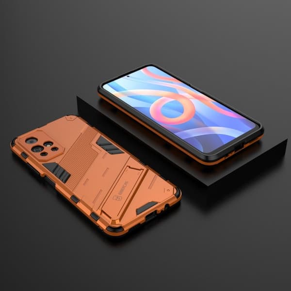 Shockproof Hybrid Deksel med A Modern Touch til Xiaomi Redmi Note 11T 5G / Note 11s 5g - Oransje Orange