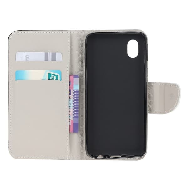Wonderland Samsung Galaxy A01 Core flip kuoret - Lontoo Elementtejä Multicolor