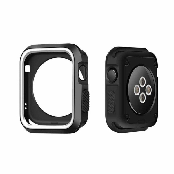 Apple Watch 42mm kaksivärinen näytön suojakuori - Musta ja valko White