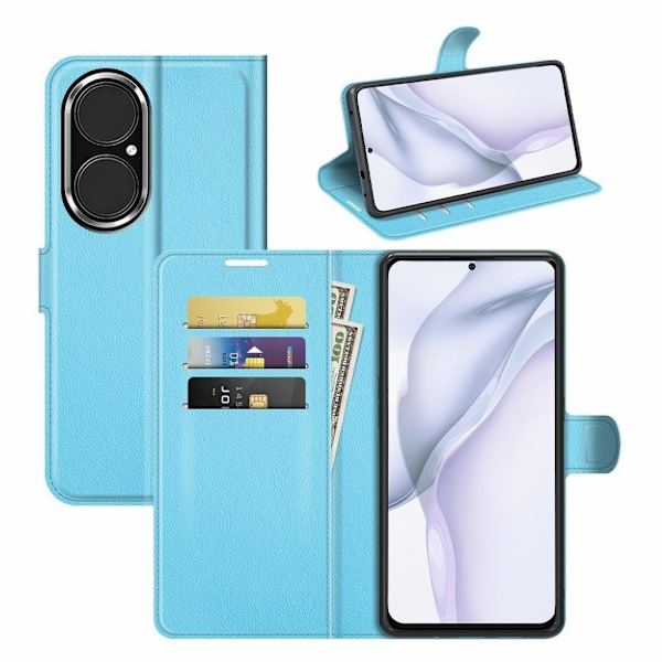 Classic Huawei P50 Flip Etui - Blå Blue