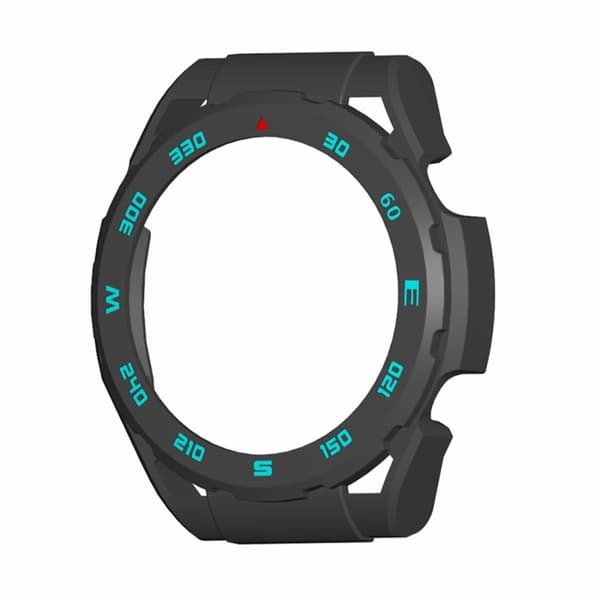 Haylou Watch R8 Hard Bumpresistent Watch Frame Case Scratch Resistant Cover - Sort / Rød / Bue Black