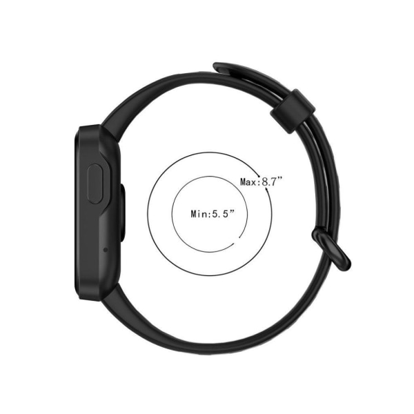 Xiaomi Mi Watch Lite / Redmi Watch bi-color silicone watch band - Black / White White