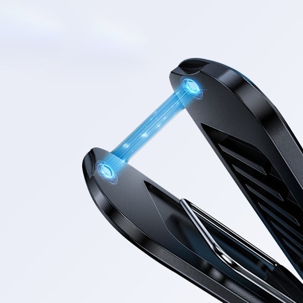 Universal foldbar telefonholder i aluminiumslegering - Sort Black