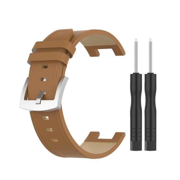 Amazfit T-Rex koskind læder rem - brun Brown