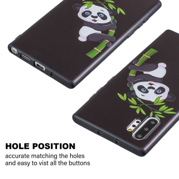 Imagine Samsung Galax Note 10 Pro cover - Pandamønster Black