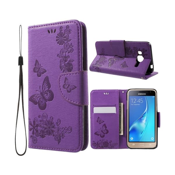 Moberg Samsung Galaxy J3 (2016) etui - Lilla Purple