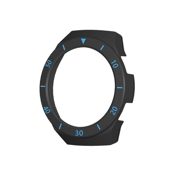 Huawei Watch GT 2e designcover med dobbelt farveskala - Sort / Blå Black