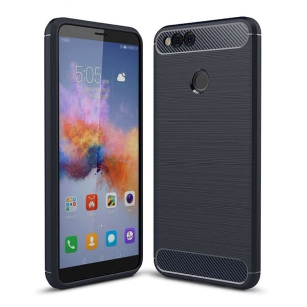 Huawei Honor 7X Deksel laget av silikon - Blå Blue
