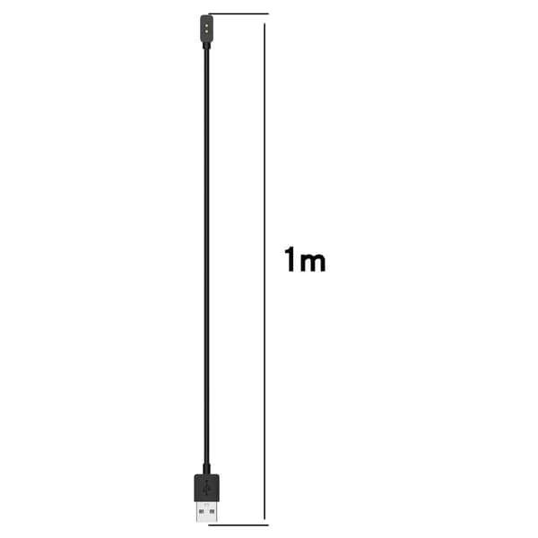 Xiaomi Smart Band 8 Active / 8 Pro / Redmi Band 2 Smartklokke lader magnetisk USB-ladekabel - 100Cm / 100Cm / Hvit White