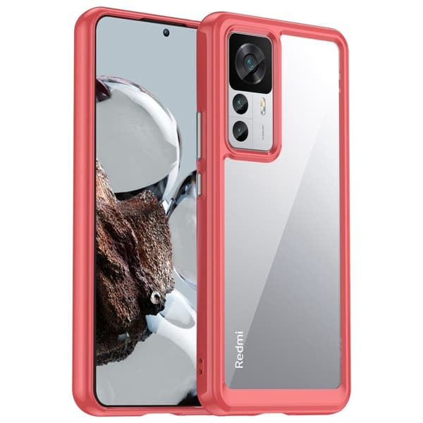 Xiaomi 12T älykäs akryylikansi - Punainen Red