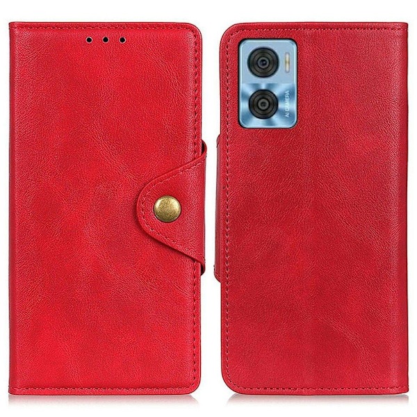 Alpha Motorola Moto E22i / E22 Flippetui - Rød Red