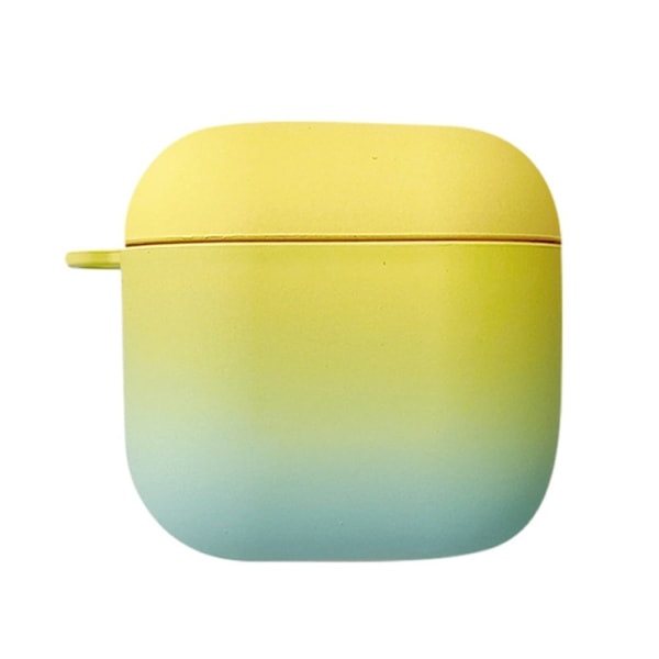 Xiaomi Redmi Buds 3 etui i gradientfarve - Gul / Mint Grøn Yellow