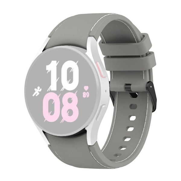 Samsung Galaxy Watch 5 / 4 / 3 (41mm) klockarmband i silikon - Grå / Grå Silvergrå