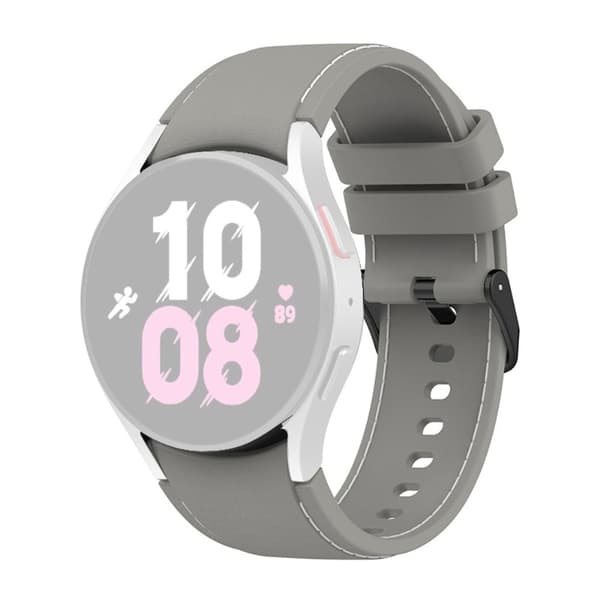 Samsung Galaxy Watch 5 / 4 / 3 (41mm) klokkerem i silikon - Grå / Grå Silver grey
