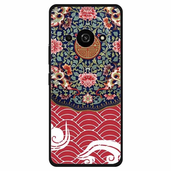 Imagine Xiaomi Redmi A3 / Xiaomi Poco C61 cover - Blomstrende Azurblå Drage Red