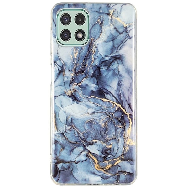 Marmormotiv Samsung Galaxy A22 5G skal - Grå Silvergrå