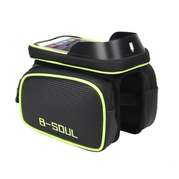 B-SOUL waterproof bicycle bag with touch screen window - Green Green