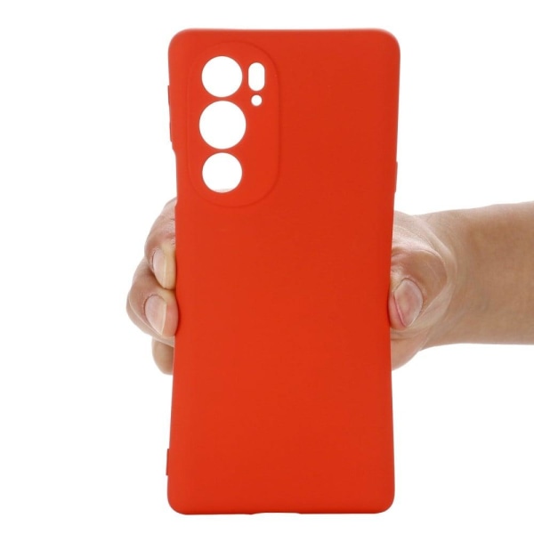 Matt Motorola Edge 30 Pro skal av flytande silikon - Röd Röd