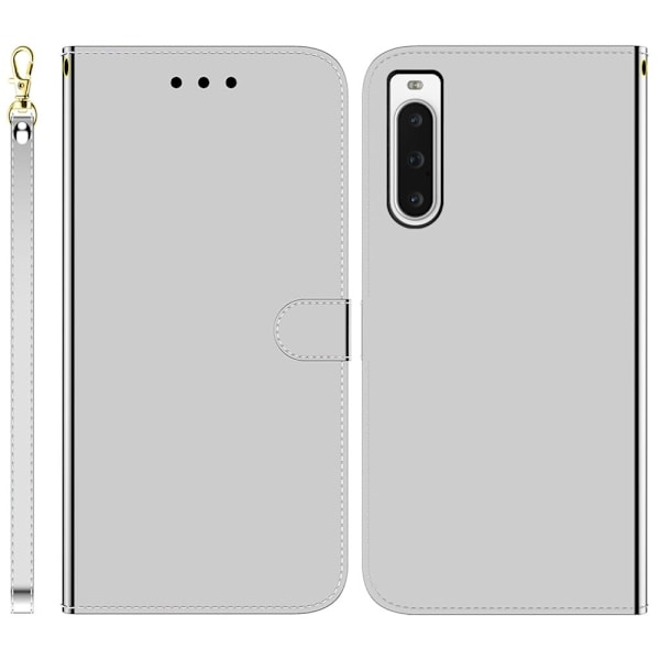 Mirror Sony Xperia 10 V fodral - Silver/Grå Silvergrå