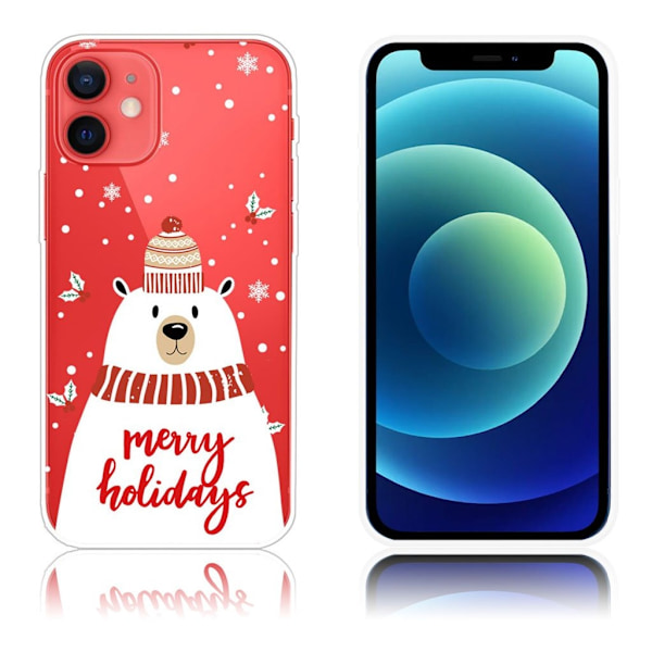 Juleveske til iPhone 12 Mini - Gledelig Høytid White