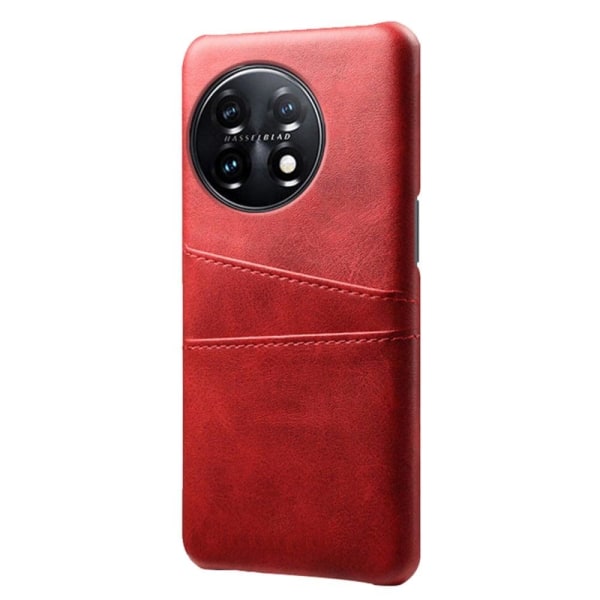Dual Card Suojakotelo OnePlus 11 - Punainen Red