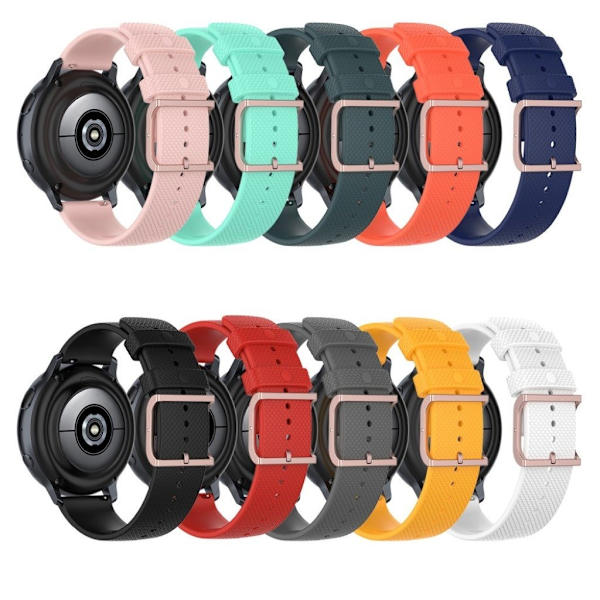 Silikoneurrem til Samsung Galaxy Watch 3 (41mm) / Active - Grå Silver grey