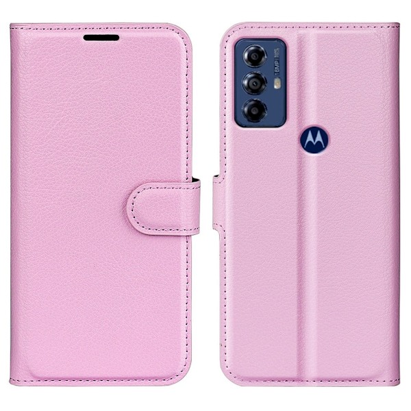 Classic Motorola Moto G Play (2023) Flip Fodral - Rosa Rosa